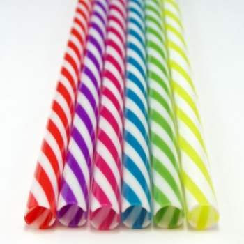 Plastic Reusable Straws (Pack of 100)