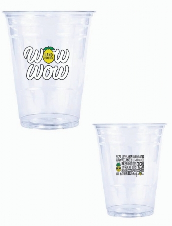 16oz Plastic Cup with Lid