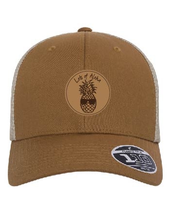 Flexfit Adult 110 Adjustable Mesh Cap - Caramel/Khaki