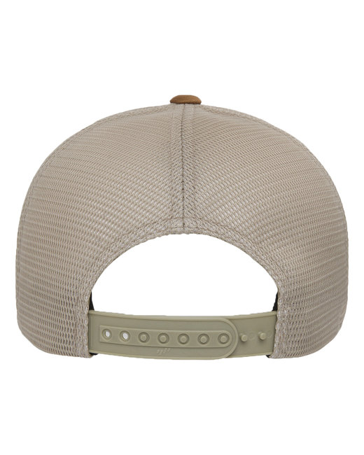 Flexfit Adult 110 Adjustable Mesh Cap - Caramel/Khaki