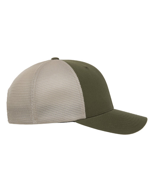 Flexfit Adult 110 Adjustable Mesh Cap - Olive Grn/ Khaki