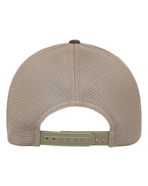 Flexfit Adult 110 Adjustable Mesh Cap - Olive Grn/ Khaki
